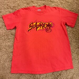 Supreme Scratch T-Shirt Coral FW2020 Size Medium M Streetwear Authentic